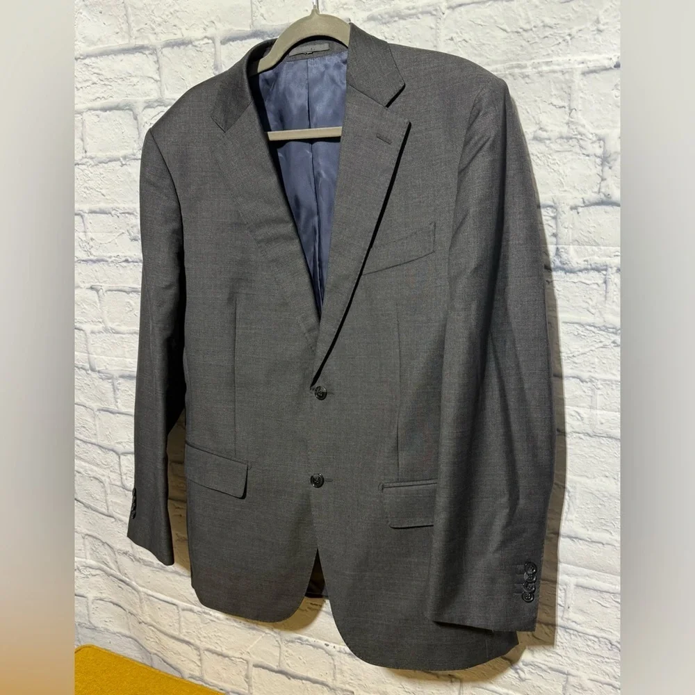 Men's Gray Suitsupply 110’s Wool Blazer, Size 42L